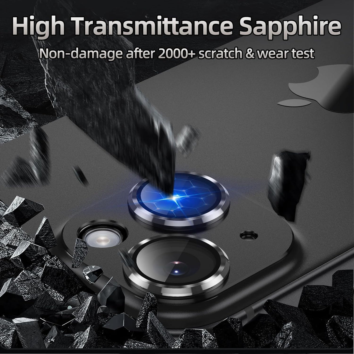 iPhone 15/15 Plus Camera Lens Protector - Flexible Glass, 2-Pack | ZeroDamage