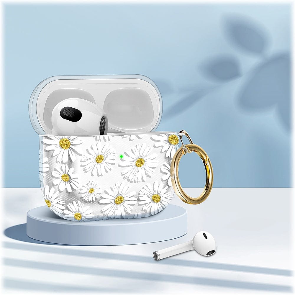 White Daisies Hybridflex Case Apple Airpods (3rd Generation)