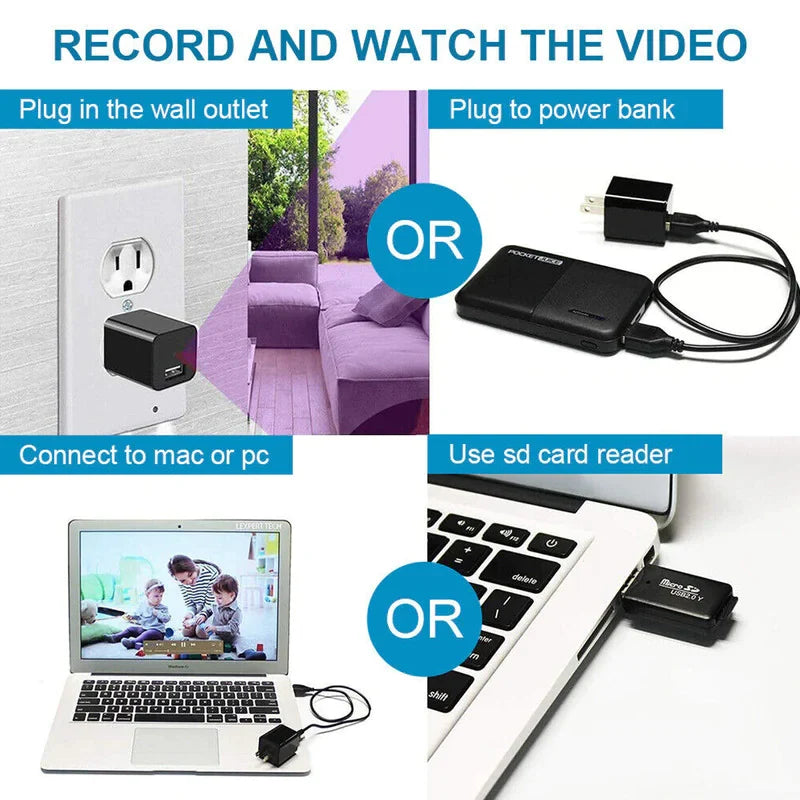 Mini Hidden Camera Home Security Nanny Cam Full HD 1080P DVR