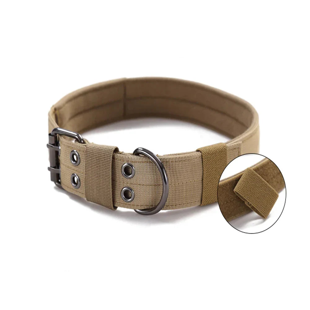 2" Tactical Heavy Duty Nylon Dog Collar K9 Military Metal Buckle