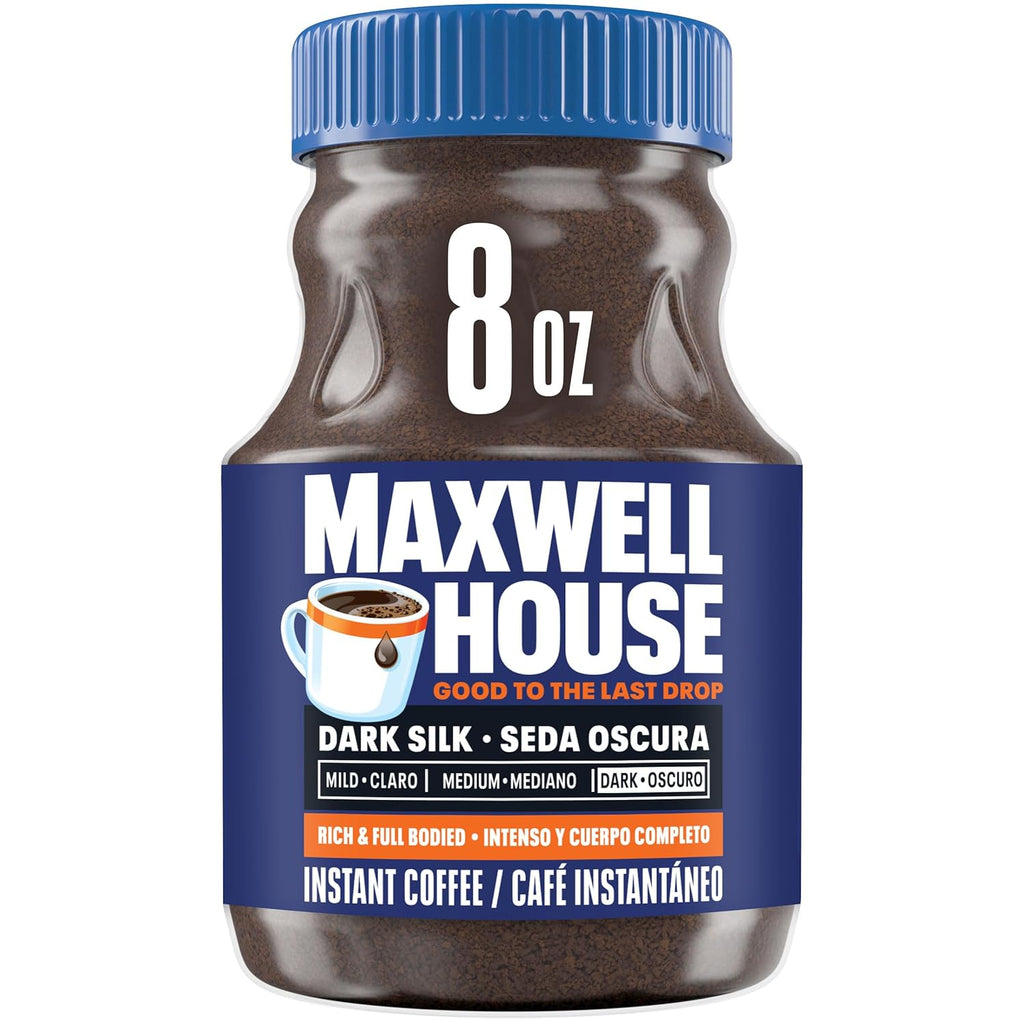 Maxwell House Dark Silk Instant Coffee, 8 oz
