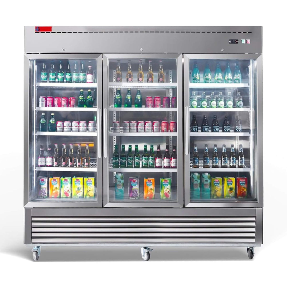 82" Commercial Display Refrigerator 3-Section