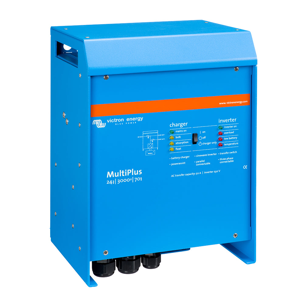Victron Multiplus Inverter/Charger 24V DC - 3000W - 120V AC w/70AMP Battery Charger - 50AMP Transfer Switch (UL 458 and UL 1741)