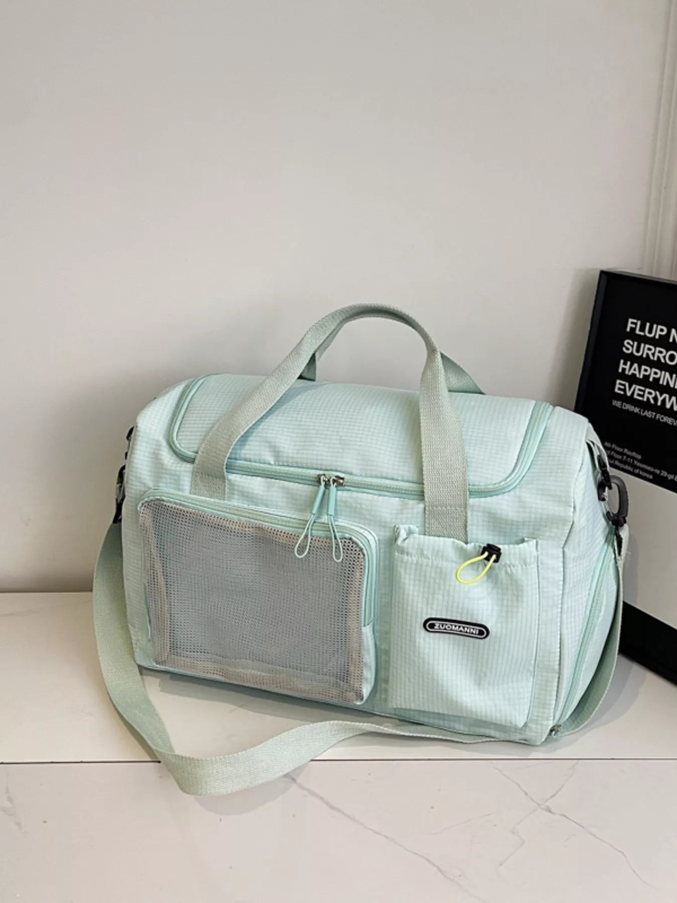 Drawstring Multi Pockets Travel Bag
