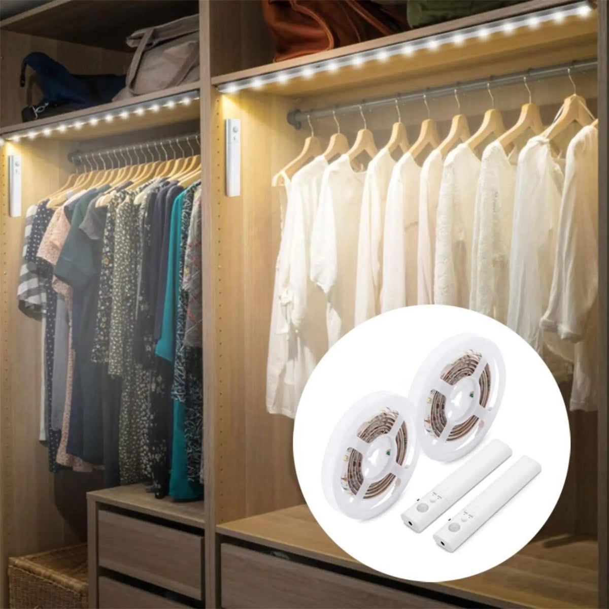 Motion Sensor LED Light Strips 6.5'