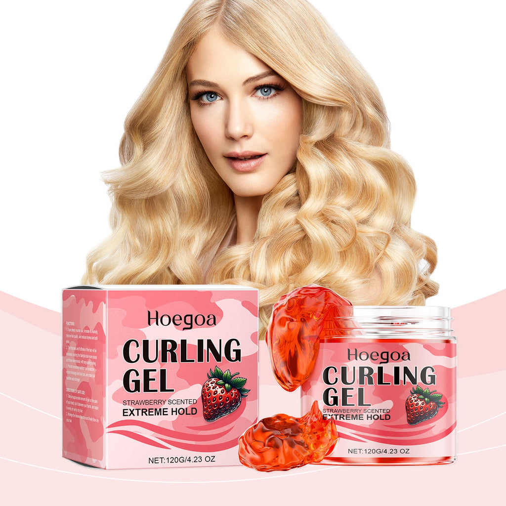 Strawberry Curl Styling Gel Leave-In Hair Volumizing Long-Lasting Shape Nourishing Repair Styling Cream