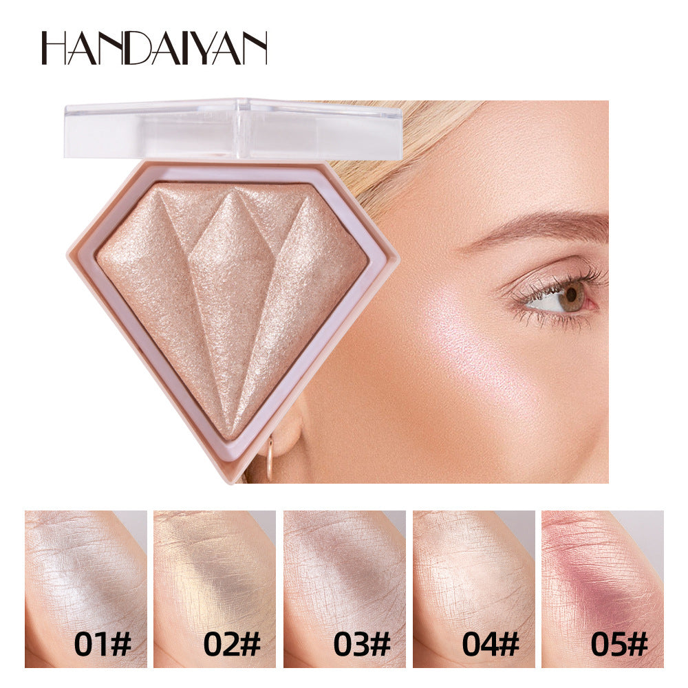 Diamond Highlighter Powder Brighten Skin Tone Repair Glitter Powder Nose Shadow Modification Stereo Brightening