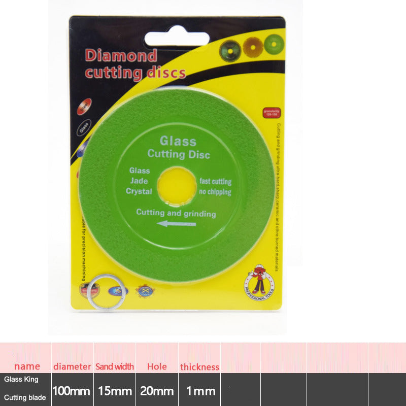 Glass King specialized cutting blades wine bottles jade tiles polished diamond slices ultra-thin ceramic saw blades