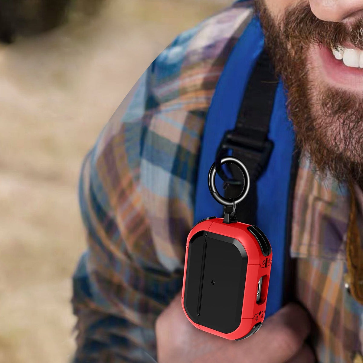 Armor Series Black Red Case Apple Airpods Pro (2nd Generation)
