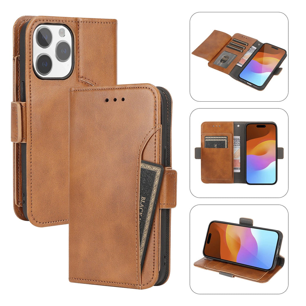 iPhone 15 Pro Leather Wallet Case with MagSafe - Card Holder | Indy Series