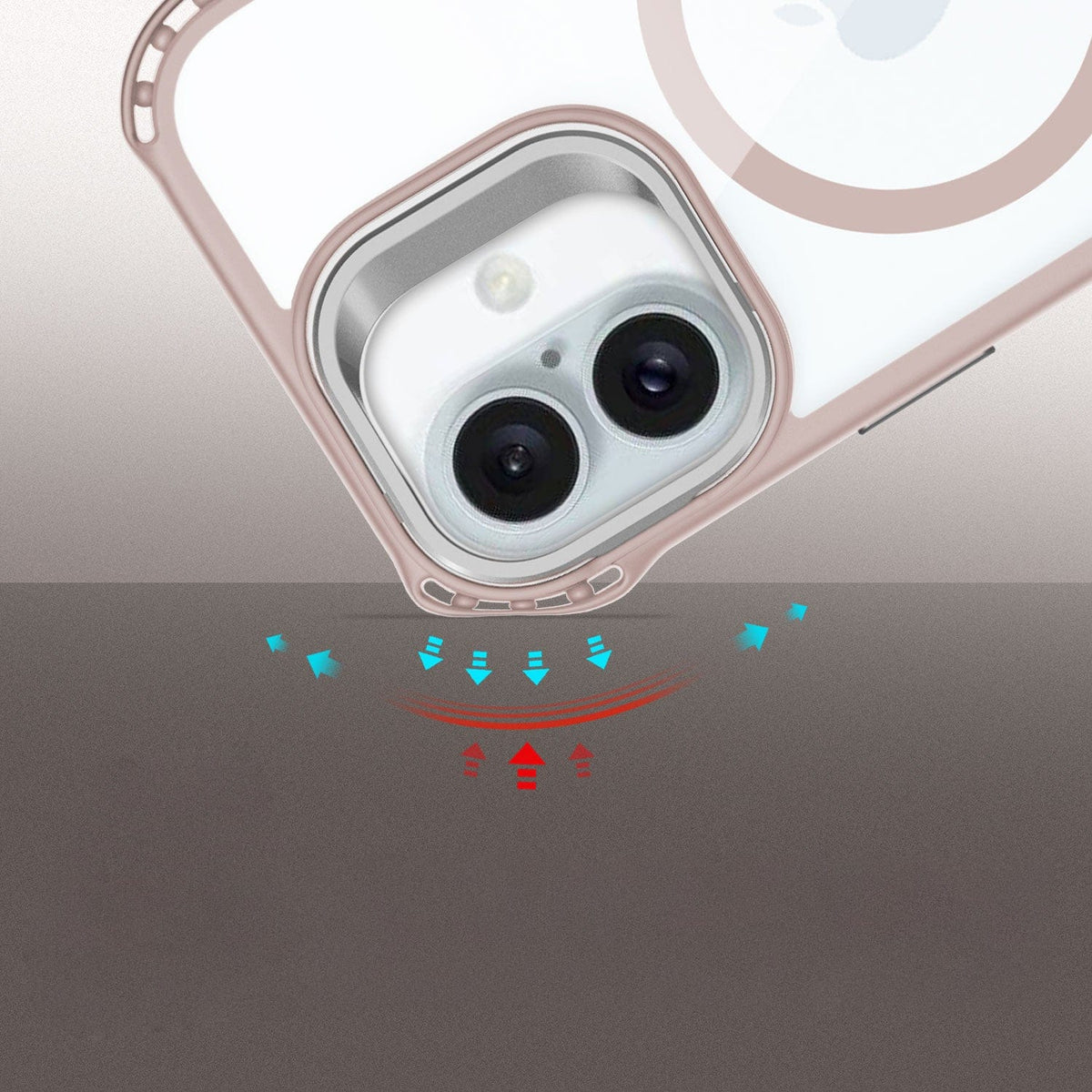 iPhone 16 Plus Clear Kickstand Case - Anti-Slip, Rugged, MagSafe | Venture Series