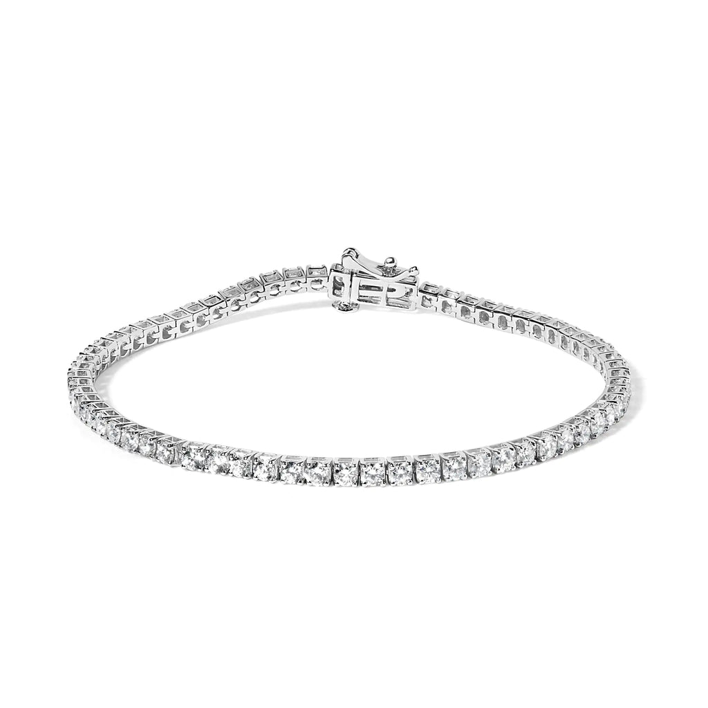 14K White Gold Diamond Tennis Bracelet