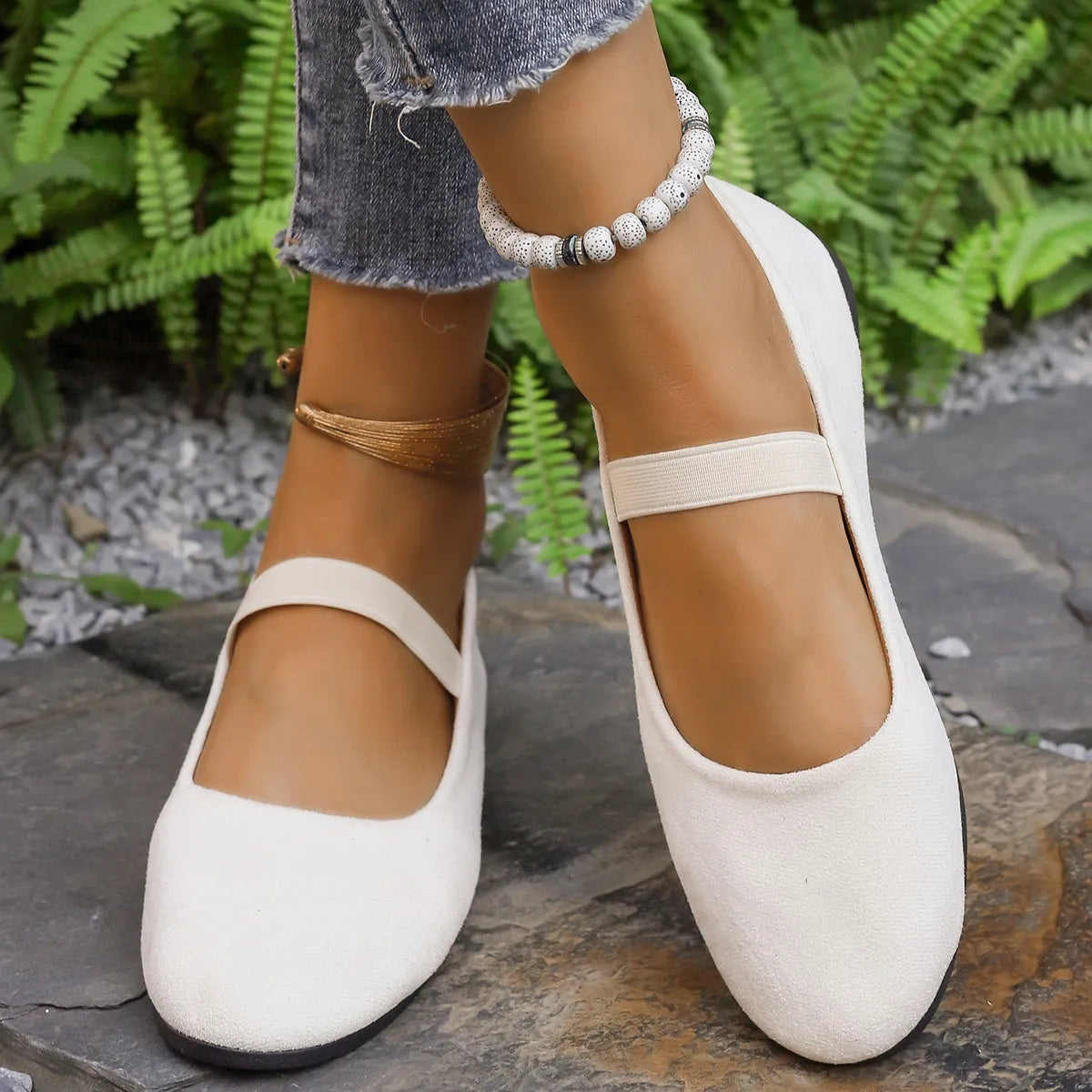 Round Toe Flats Slip-Ons