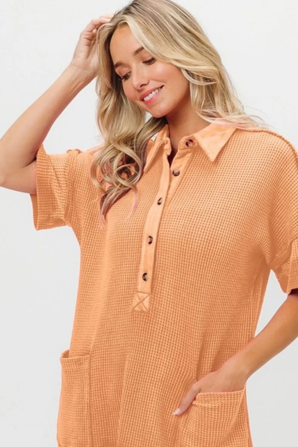 BiBi Dip Dye Mineral Washed Knit Dress