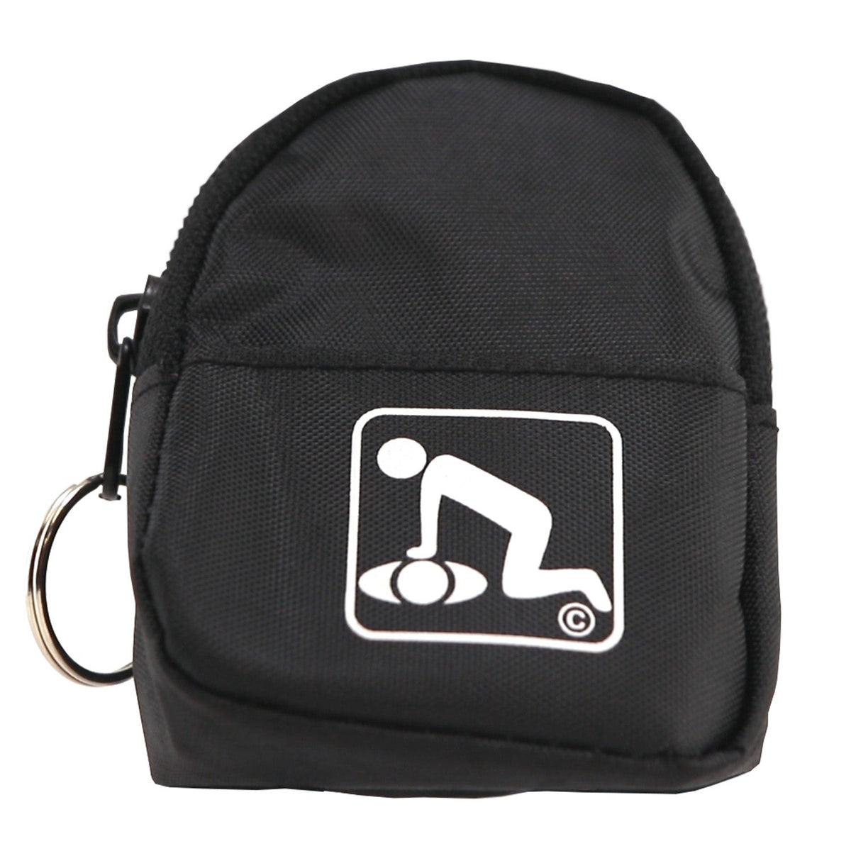 CPR Black Beltloop Keychain with Faceshield & Gloves