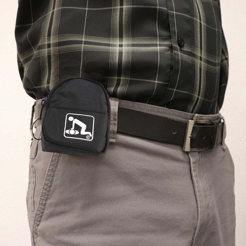 CPR Black Beltloop Keychain with Faceshield & Gloves
