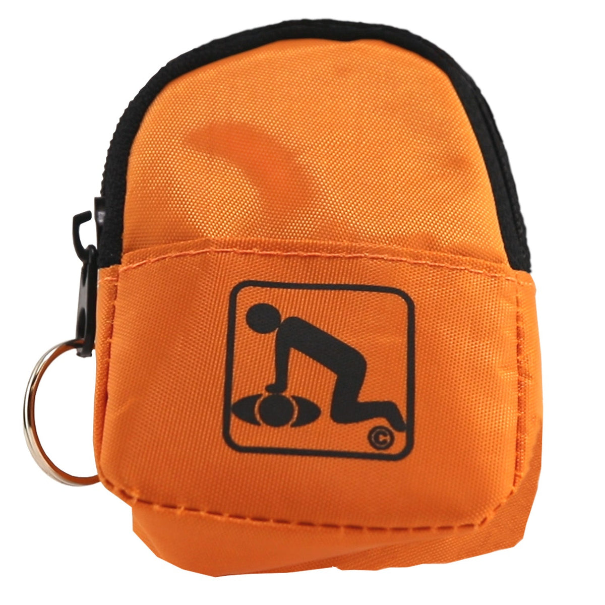 CPR Orange Beltloop Keychain with Faceshield & Gloves