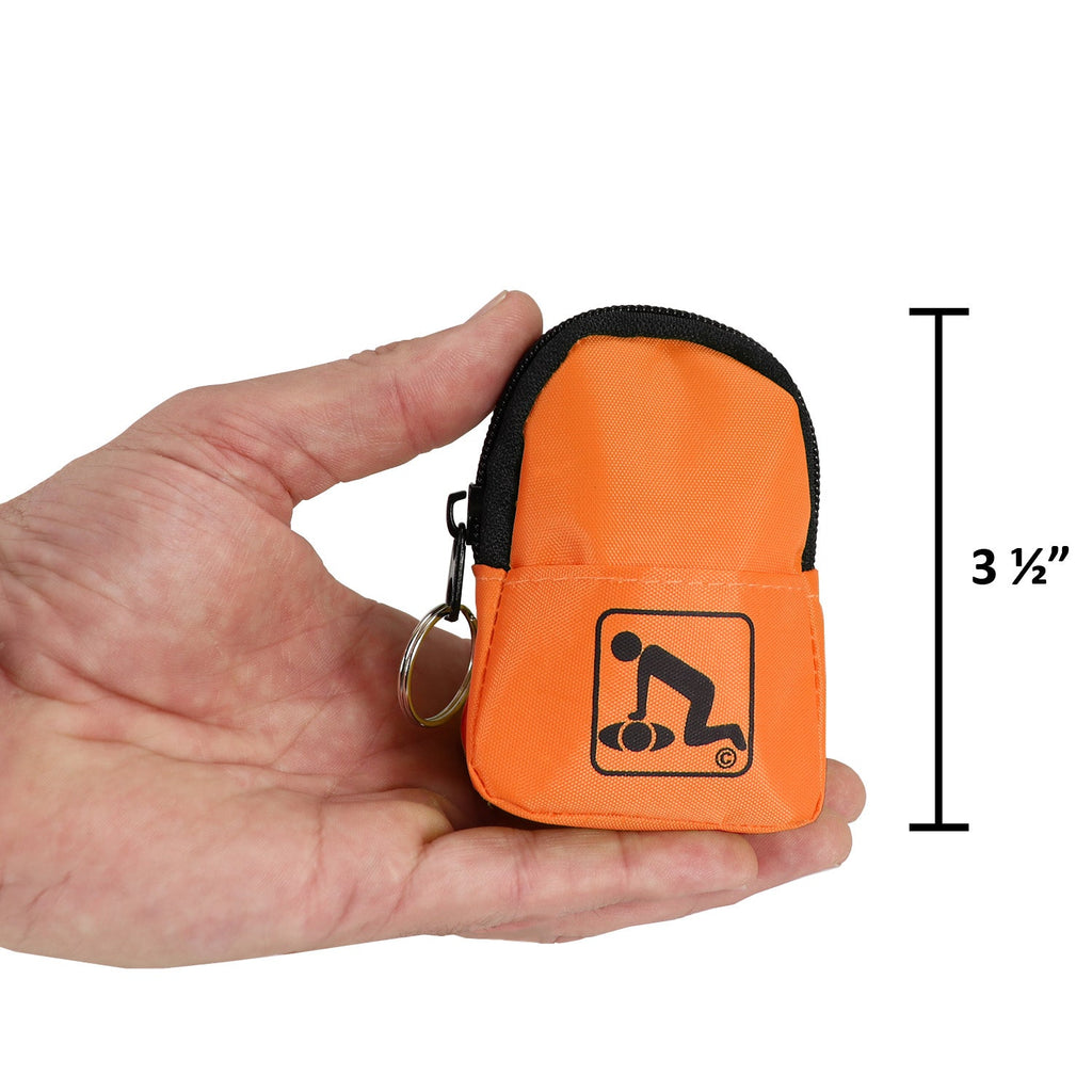 CPR Orange Beltloop Keychain with Faceshield & Gloves