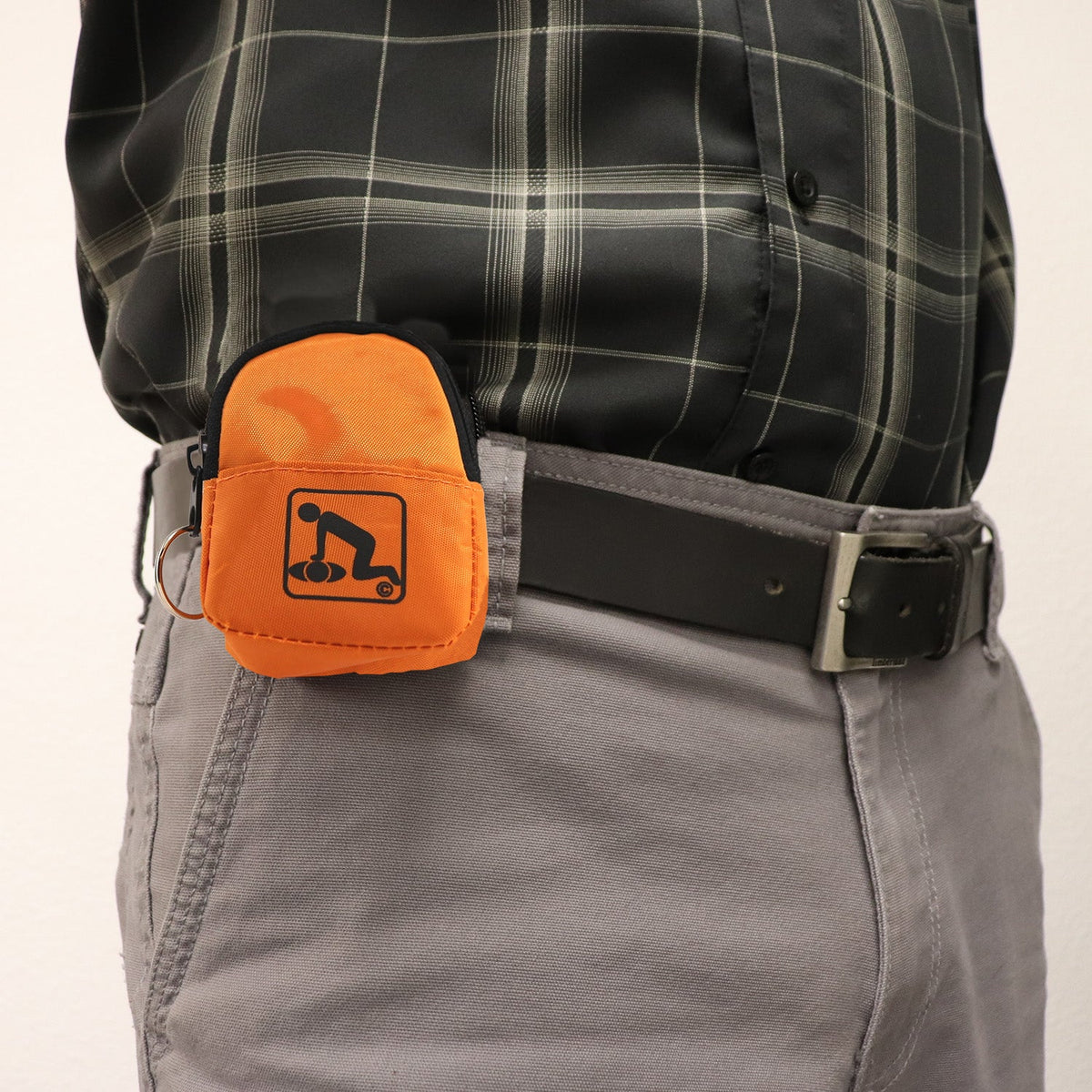 CPR Orange Beltloop Keychain with Faceshield & Gloves