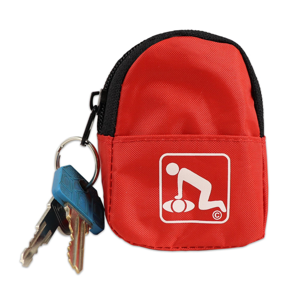 CPR Red Beltloop Keychain with Faceshield & Gloves