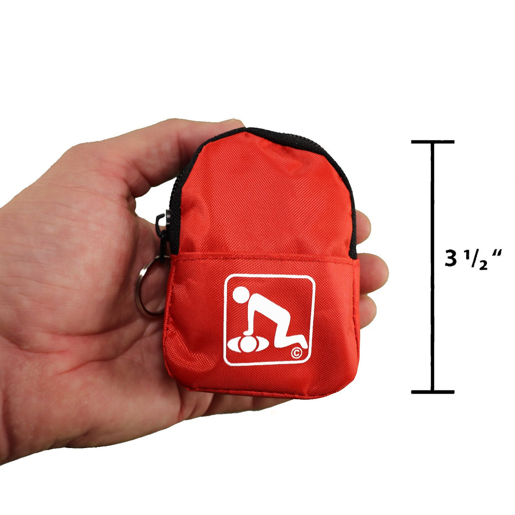 CPR Red Beltloop Keychain with Faceshield & Gloves