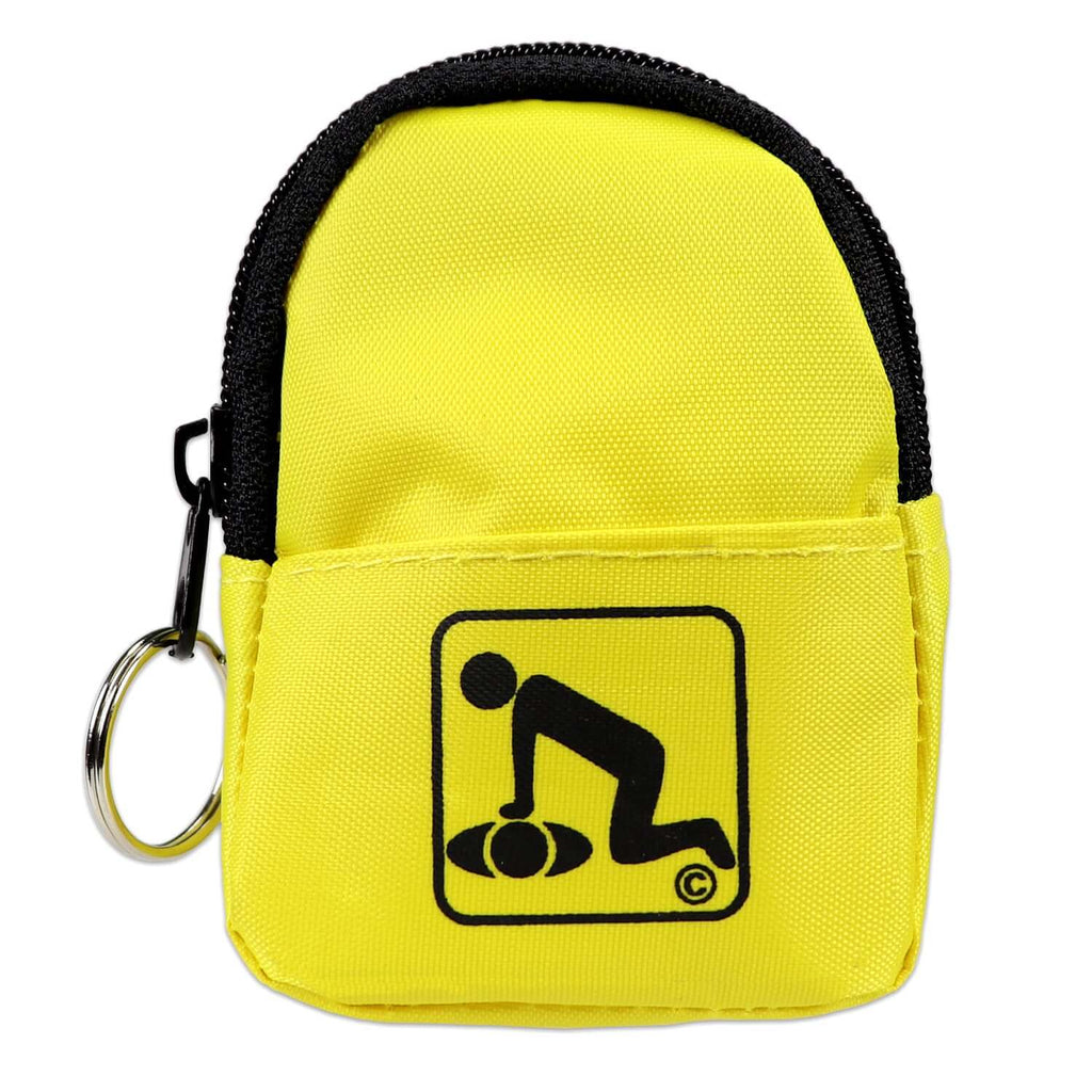 CPR Yellow Beltloop Keychain with Faceshield & Gloves