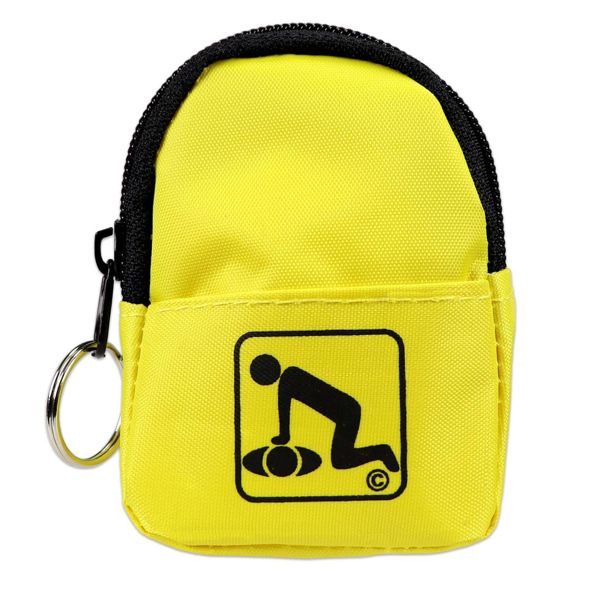 CPR Yellow Beltloop Keychain with Faceshield & Gloves