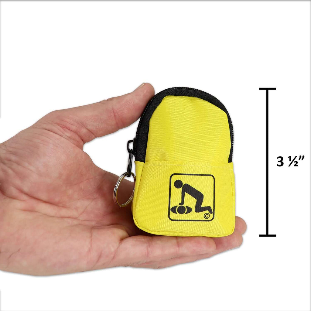 CPR Yellow Beltloop Keychain with Faceshield & Gloves