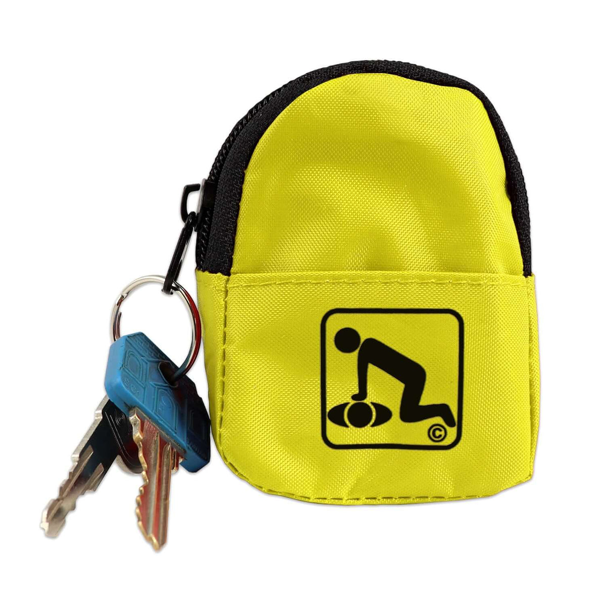 CPR Yellow Beltloop Keychain with Faceshield & Gloves