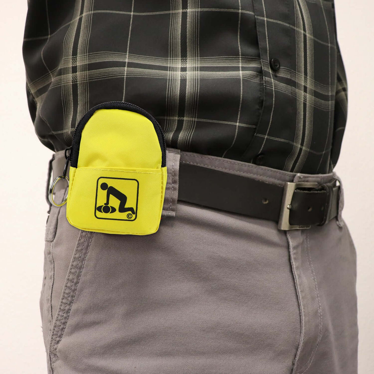 CPR Yellow Beltloop Keychain with Faceshield & Gloves
