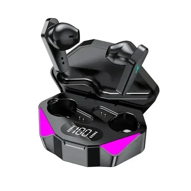 X15 juegos de deportes electrónicos inalámbricos TWS de dos orejas comen pollo con baja latencia pantalla digital táctil 5.0 auriculares Bluetooth