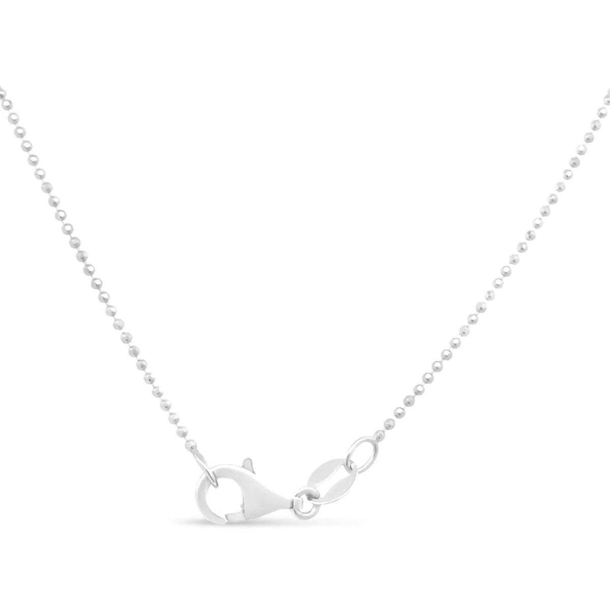 .925 Sterling Silver 0.7mm Slim Dainty Unisex 18" Ball Bead Chain
