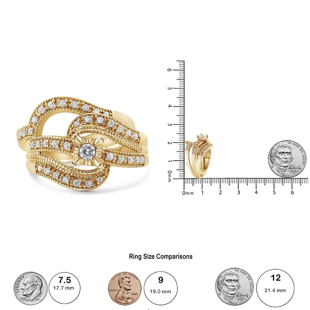 Sterling Silver Diamond Bridal Ring