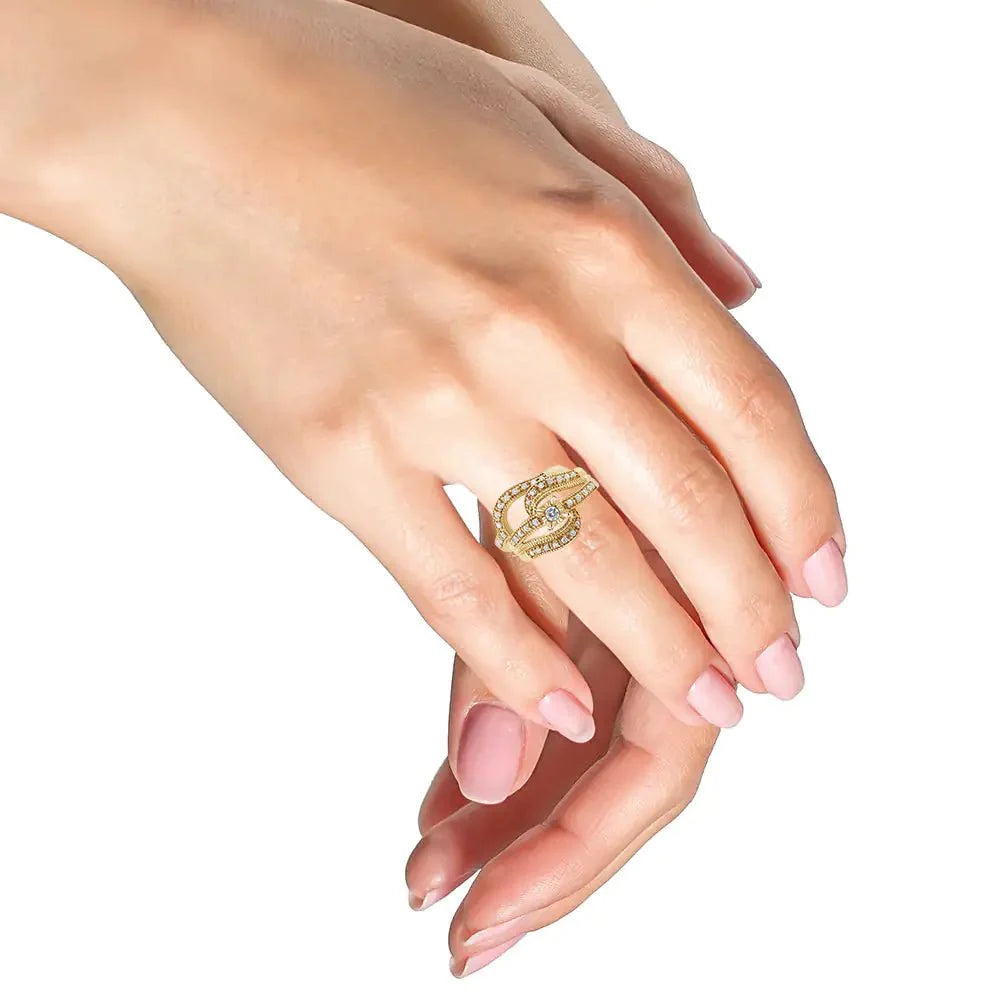Sterling Silver Diamond Bridal Ring