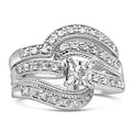 Sterling Silver Diamond Bridal Ring