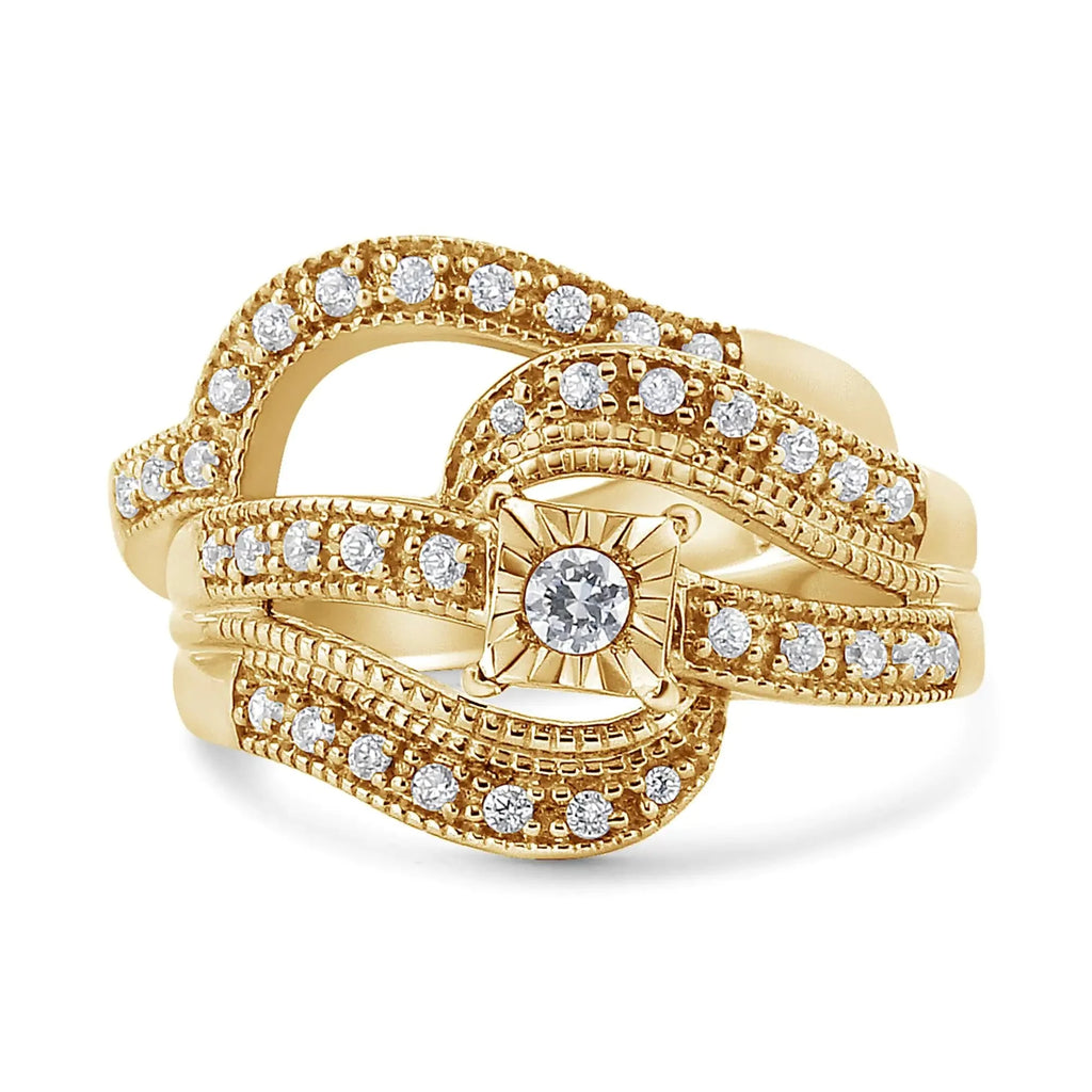 Sterling Silver Diamond Bridal Ring