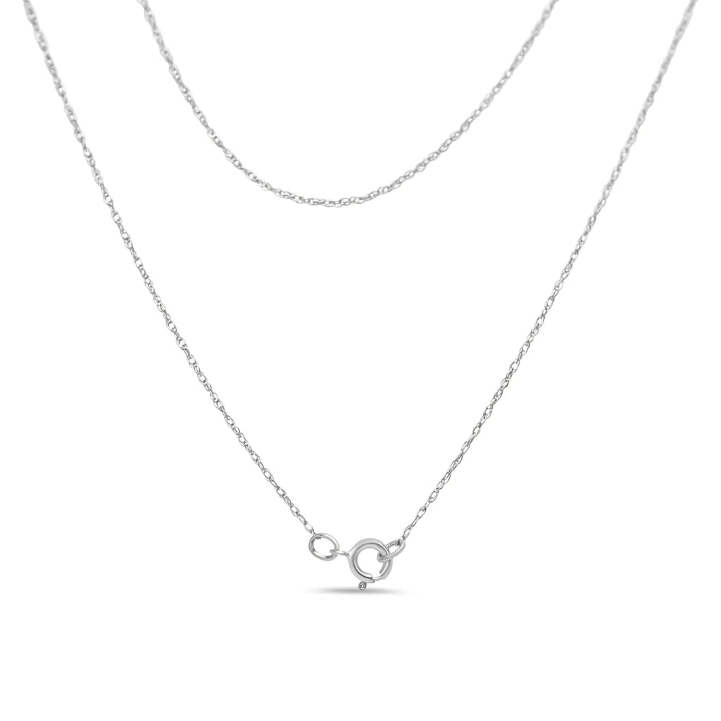 .925 Sterling Silver 1/5 Cttw Round Diamond Love 18" Pendant