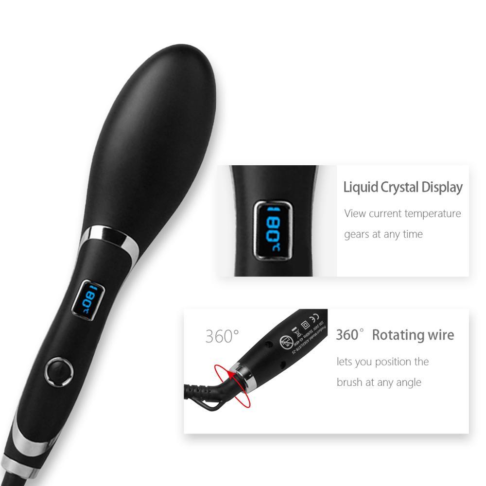 Electric Hair Straightener Comb Brush