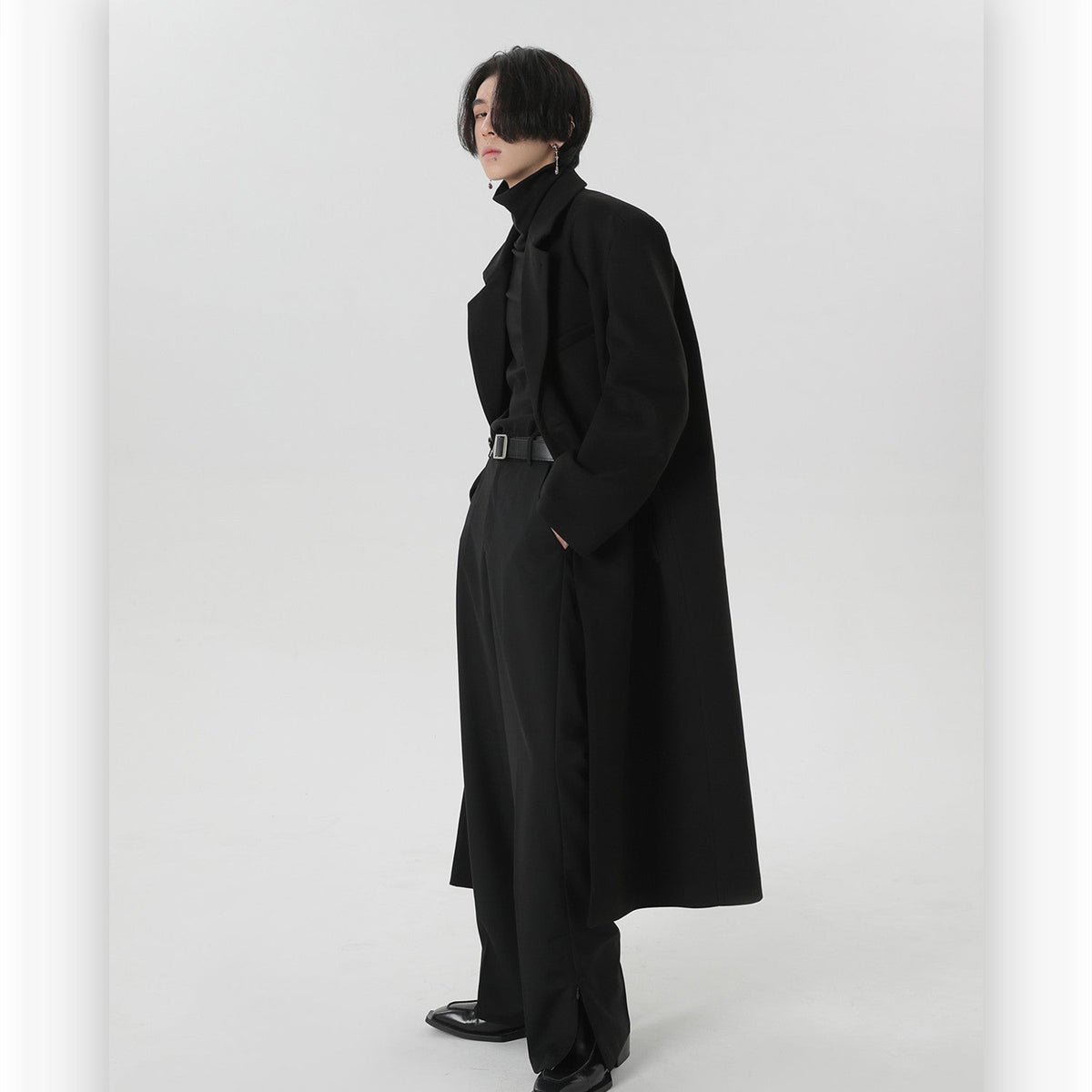 Korean Style Long Woolen Coat Winter