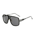 Classic Oversized Men Sunglasses Glasses Square With Metal Frame