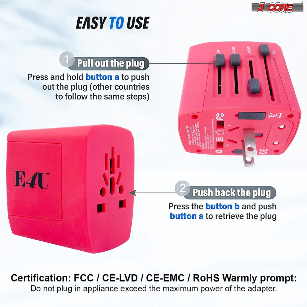Universal Travel Adapter International Power Adapters 3