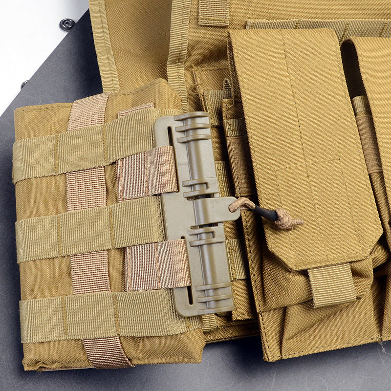 Tactical Vest Quick Release Buckle Set Single Point Molle Quick Removal Buckle Set with Hook and Loop Fastener for JPC CPC NCP X
