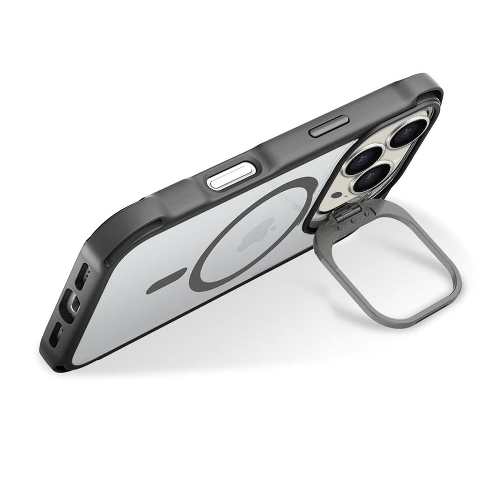 iPhone 16 Pro Max Clear Kickstand Case - Anti-Slip, Rugged, MagSafe | Venture Series