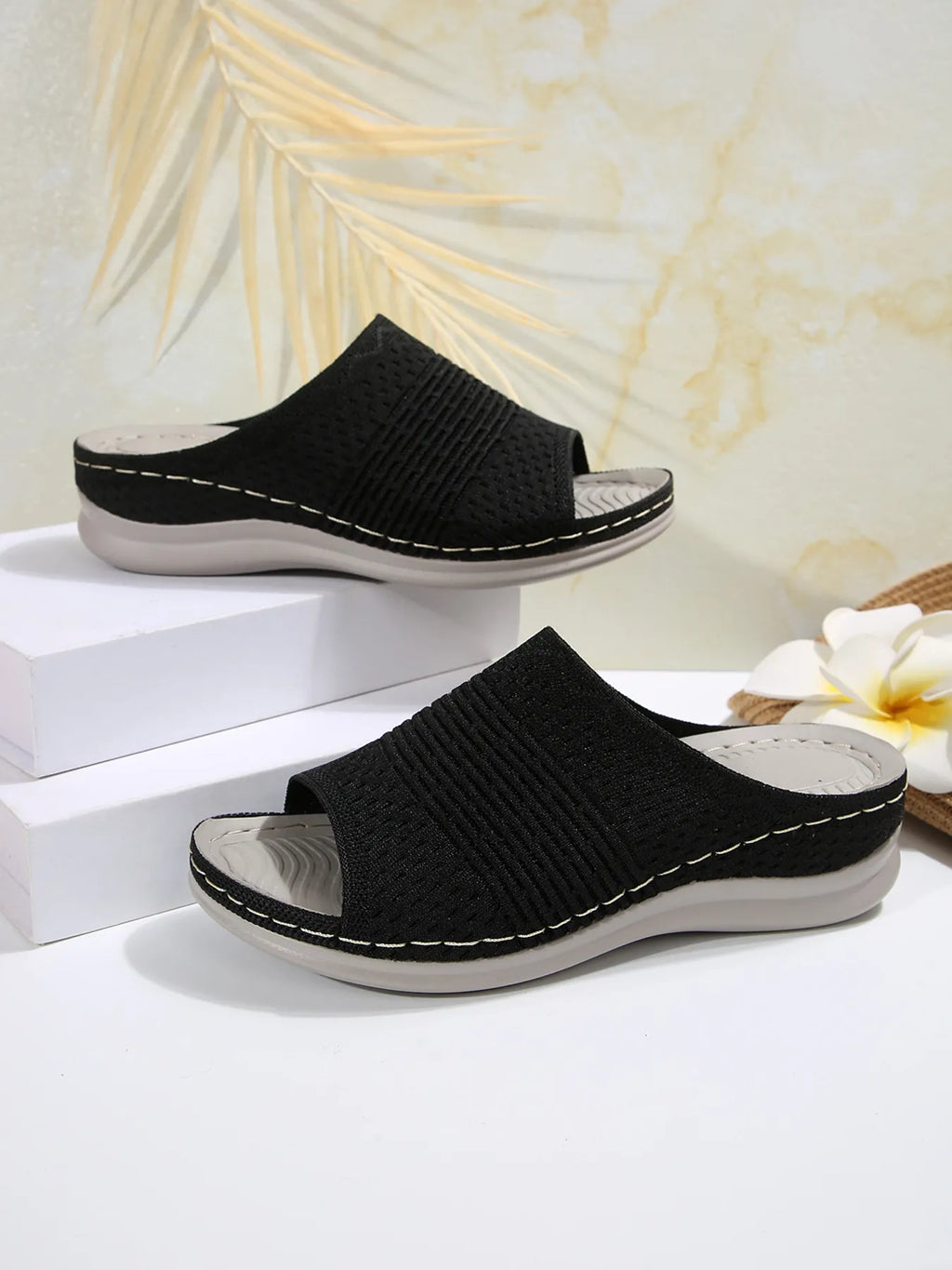 Mesh Open Toe Sandals