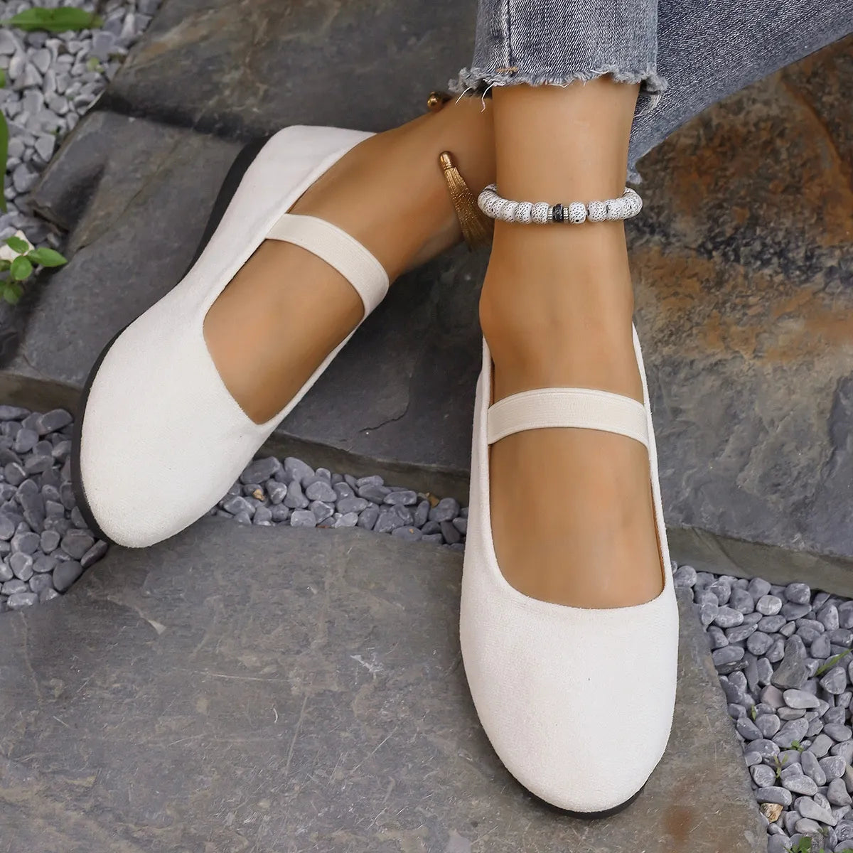 Round Toe Flats Slip-Ons