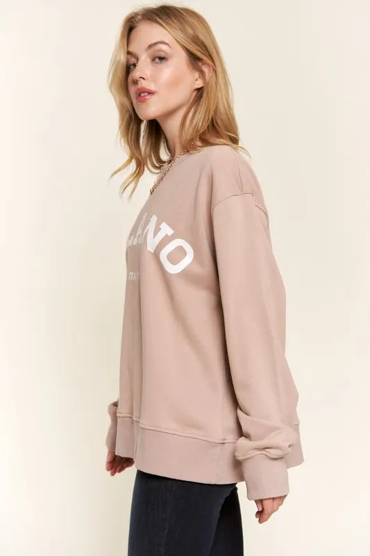 And The Why Washed Milano Pullover Sweatshirt