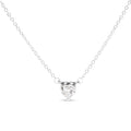 14K Gold Heart Diamond Pendant