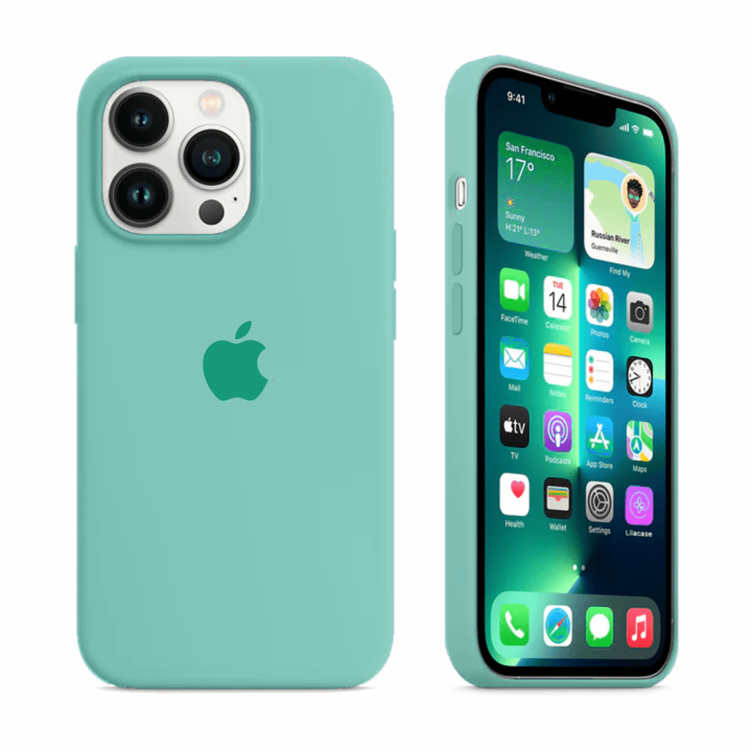 iPhone Silicone Case (Spearmint Green)