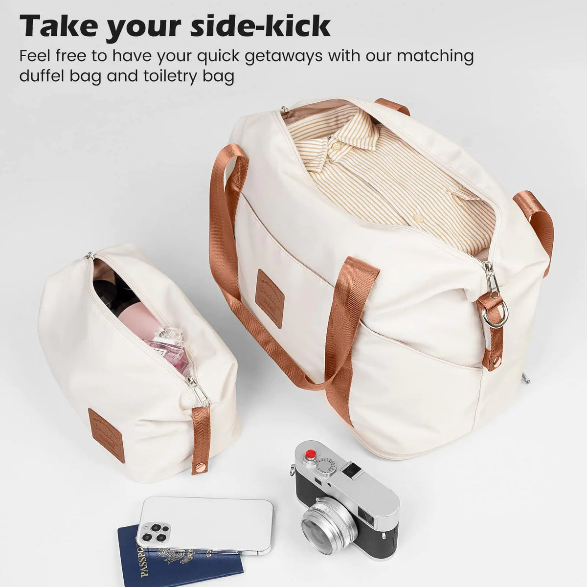 Coolife 3 Piece Hardside Luggage Set