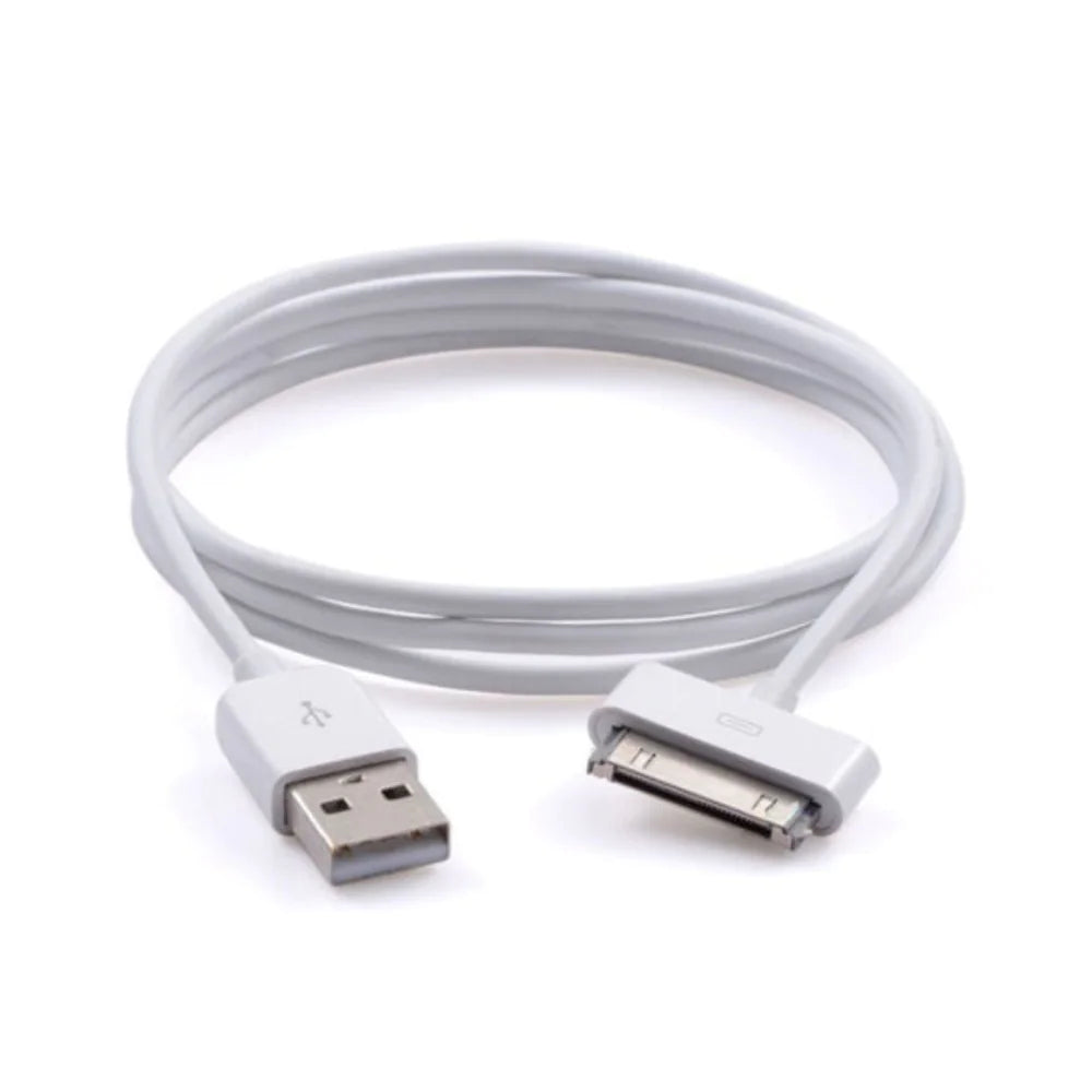 2x 6ft 30-pin USB Charger Data Sync Cable Cord Iphone 3G/4/4S